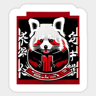 Japanese Yakuza Red panda Sticker